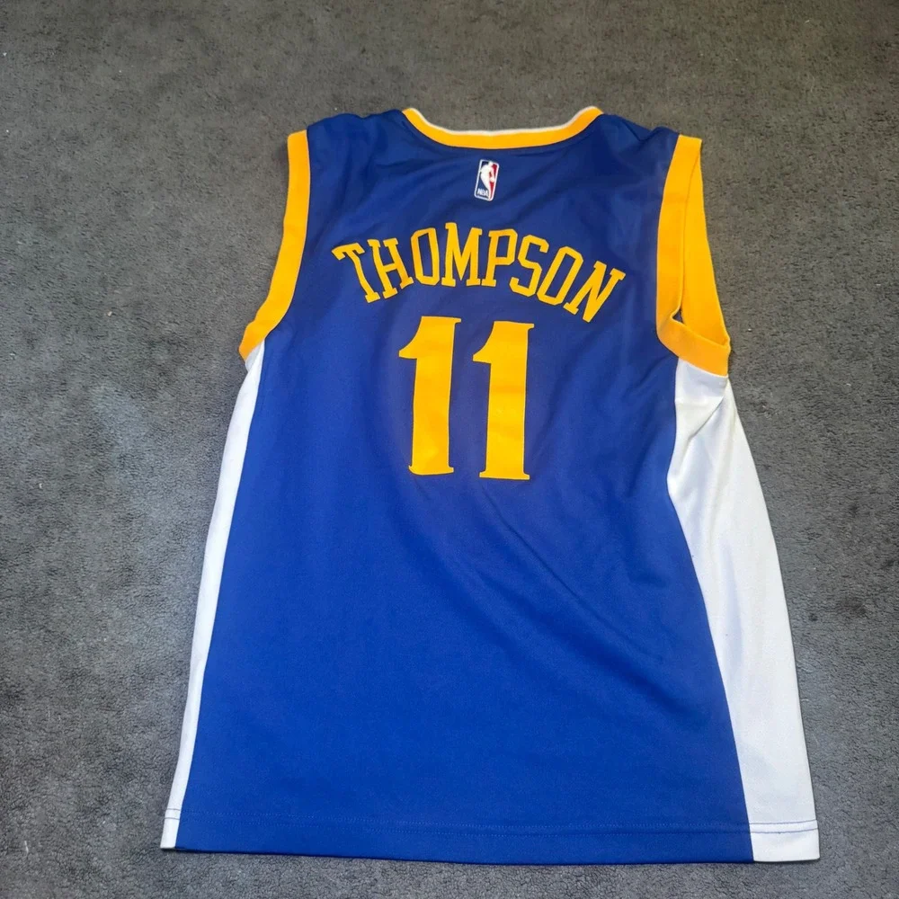 Adidas Golden State Warriors Klay Thompson 11 NBA Jersey Blue Mens Small S
